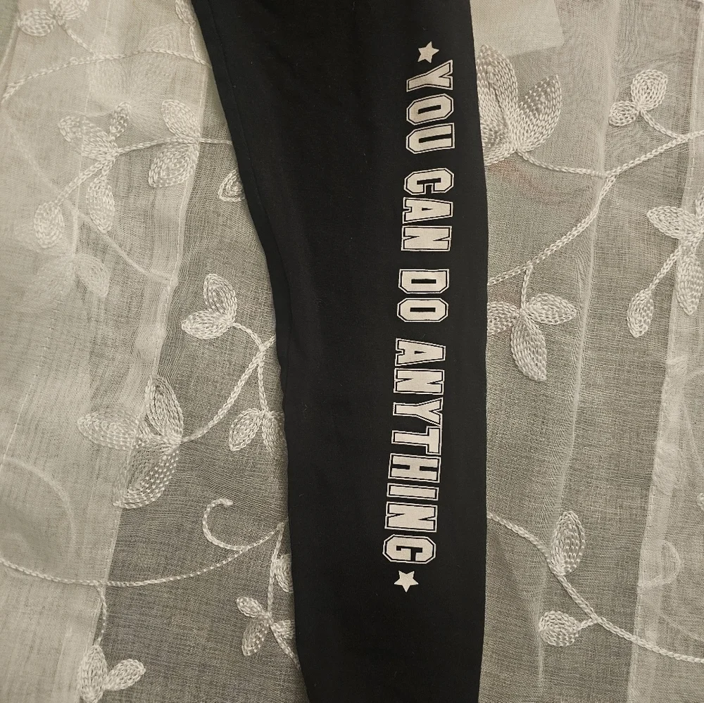 Kids' motivational leggings Kids size 8/9 Yrs comfortable active wear